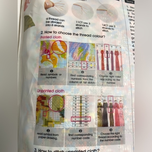 Rainy Night Couple Cross Stitch Kit PrePrinted Fabric Joy Sunday 65x52 NEW ZY078 - Picture 4 of 4